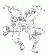 Coloring Shippuden sketch template