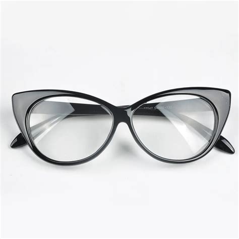 new designer cat eye glasses retro fashion black women glasses frame