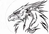 Griffin Tattoo Grifo Desenho Mythical Gryphon Griffon sketch template