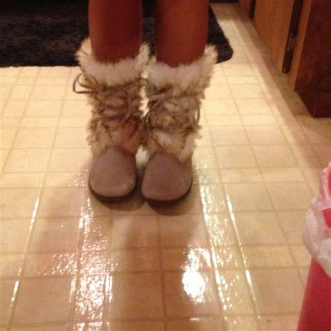 Cute Fuzzy Fur Winter Boots Winter Boots Boots Shoe Carnival