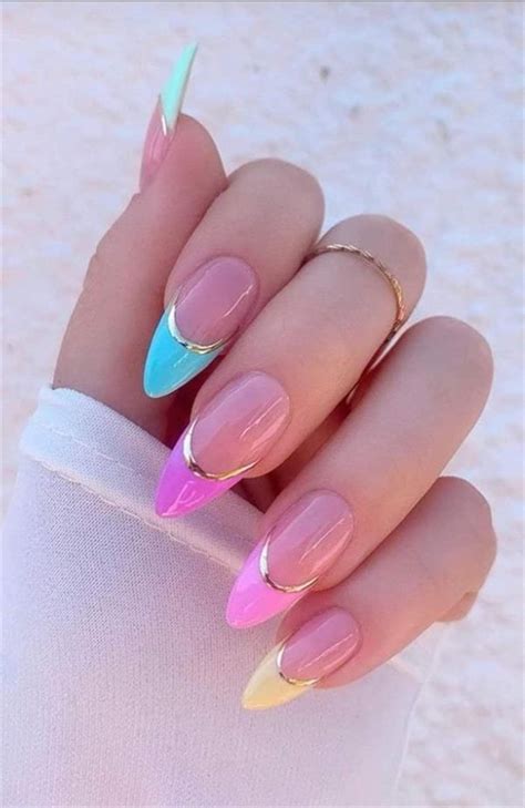pin  angelina floros  nails almond nails designs nails cute