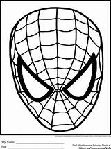 Spiderman Face Coloring Pages Spider Man Mask Clipart Drawing Noir Kids Water Printable Bottle Cliparts Tom Print Colouring Superhero Clip sketch template