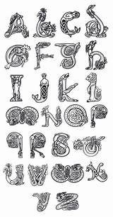 Celtic Alphabets Lettering Fonts Font sketch template