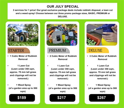 promo packages deals final   auckland gardening services