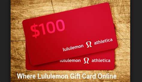 gift card  lululemon