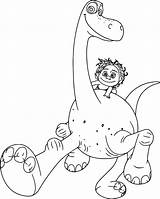 Arlo Dinosaur Spot Good Coloring Pages Disney Cartoon Wecoloringpage sketch template