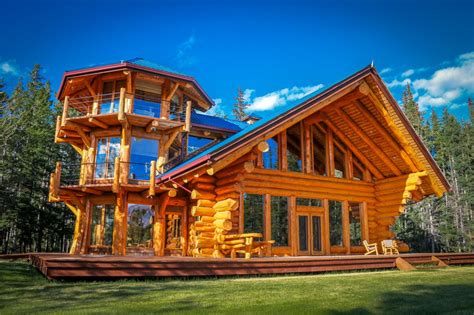 luxe log cabins  indulge   national log cabin day hgtvs
