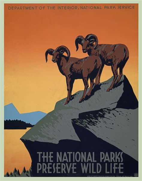 vintage national park poster  stock photo public domain pictures
