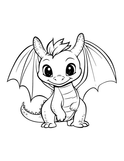 baby ice dragon coloring pages