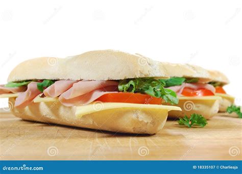 sandwiches stock image image  bistro submarine