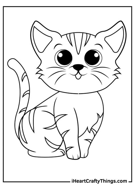 cute kitten coloring pages   printables