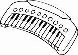 Electrico Musicales Imprimir Pianino Notas Instrument Dibujosonline Kolorowanki Teclado Pianos Instrumentos sketch template