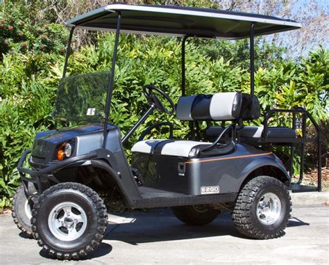 ezgo express  graphite   tone seats  bayside custom carts