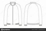 Bomber Jacket Vector Drawing Technical Getdrawings sketch template