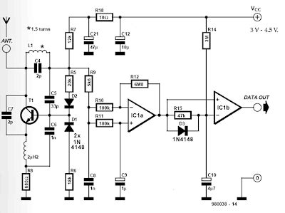 receiver  transmitter  cost data circuit diagram electronic circuits diagram