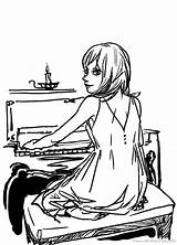 Piano Playing Getdrawings Drawing sketch template