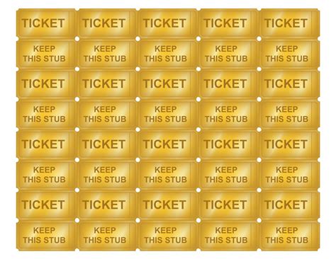 printable golden ticket templates blank golden  cool