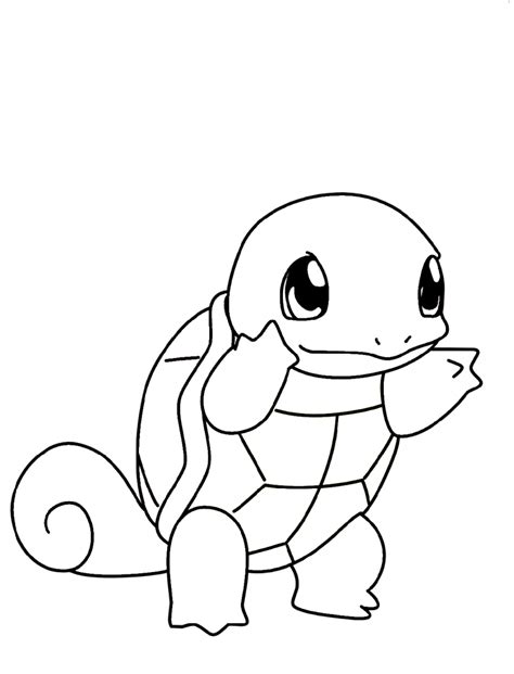 squirtle coloring pages pokemon educative printable