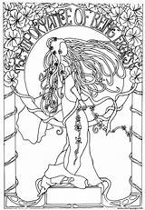 Coloring Mucha Alley Fairy Getcolorings Adultes Adultos sketch template