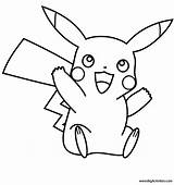 Pikachu Coloring Pokemon Pages Evil Template sketch template