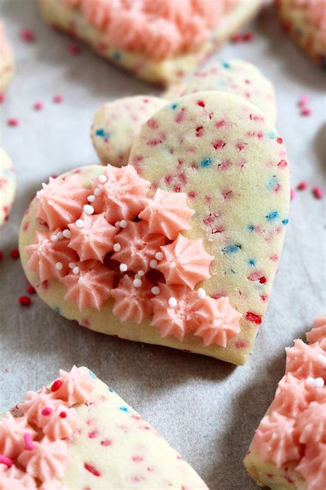 valentine s sugar cookies with vanilla buttercream frosting sweet