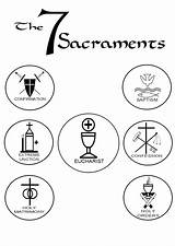 Sacraments Sakramen Katolik Confirmation Baptism Catechism Eucharist Sakramente Religion Gereja Rituals Reconciliation Sacrements Coloringhome Roman Ceremonies Marriage Lowrider Katholische Catholiques sketch template