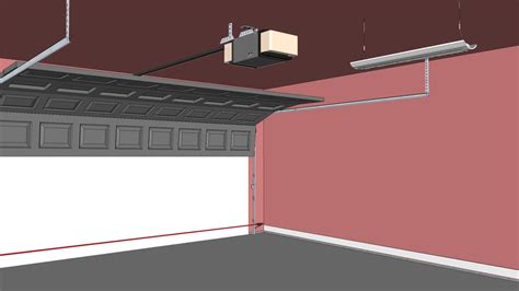 residential garage door  rails safety beam operator  warehouse