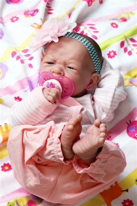 adorable baby girl berenguer preemie lifelike reborn doll  pacifier