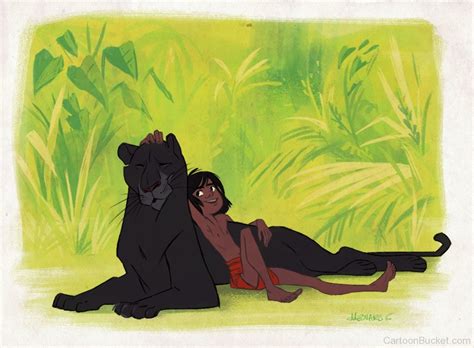 Bagheera With Mowgli