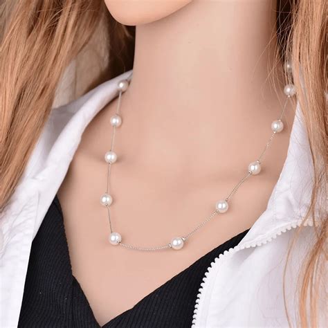jewelry fashion chunky statement necklace imitation pearl necklace women bridal necklace women