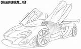 Mclaren Gtr Carros Drawingforall 12c 720s Pintar 맥라렌 Supercars Gt3 Lfa 570s Lamborghini sketch template