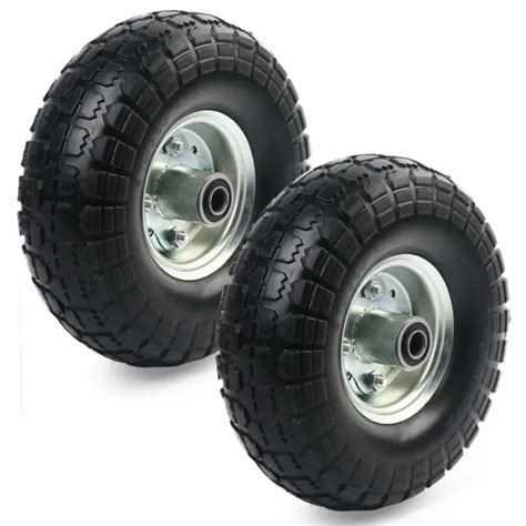 10and Flat Free Tires Solid Rubber Tyre Wheels 4 10 3 5 4 Air Less Tires