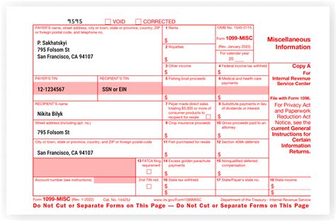 fill  irs  misc form    expert