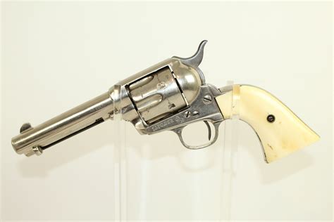 antique colt saa single action army peacemaker hog leg revolver  ancestry guns