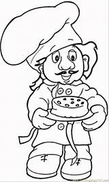 Baker Coloring Pages Printable Profession Baking Coloringpages101 Kids Cookies Supercoloring Color Silhouettes Peoples sketch template