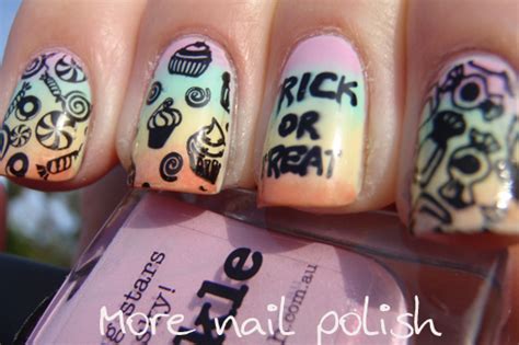 trick or treat this is halloween nail art challenge ~ more nail polish