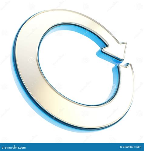 circled  arrow copyspace emblem glossy icon stock illustration illustration  blue