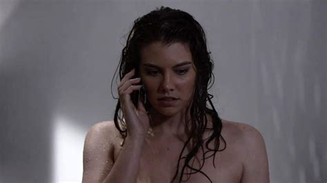 lauren cohan naked showering scene from death race 2