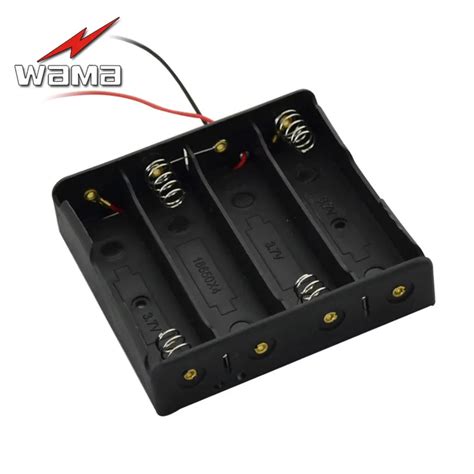 1x 18650 4 Slot Power Supply Charging Ports Slot Battery Box Case