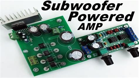 subwoofer powered amplifier youtube