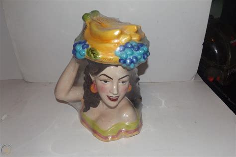 Carmen Miranda Chiquita Banana Hat Cookie Jar By Home 1877442469