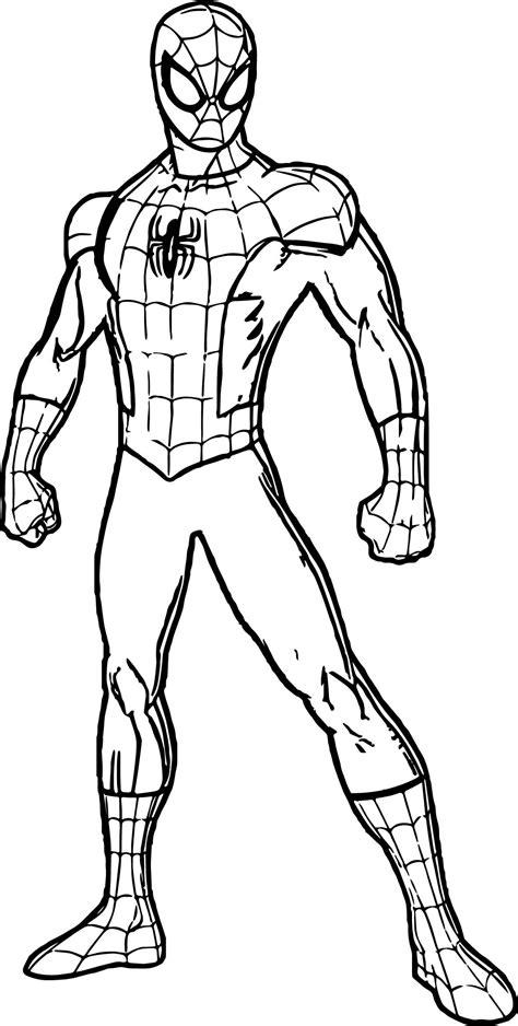 full page spiderman coloring pages
