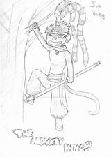 Wukong Emissary Monkey sketch template