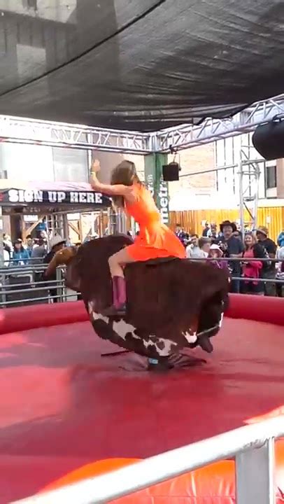 Cowgirl Riding A Bull Youtube