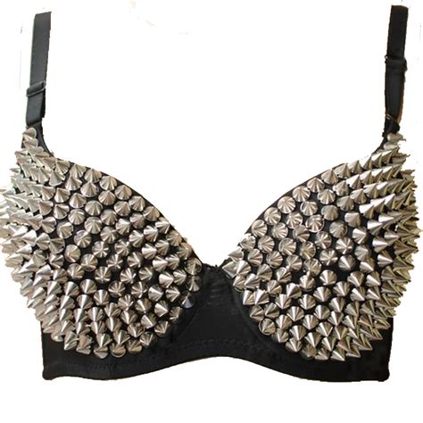 hot sale sexy belly dance women metal rivet decorated bra tops night