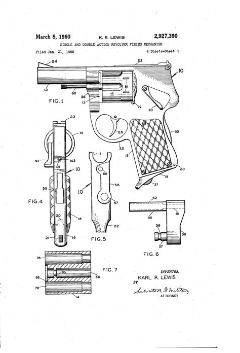 patent  single  double action revolver firing mechanism google patents