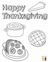 Thanksgiving Coloring Pages Feast Pilgrim sketch template