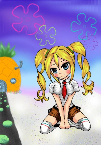 spongebob anime girl  rainbow stardust  deviantart