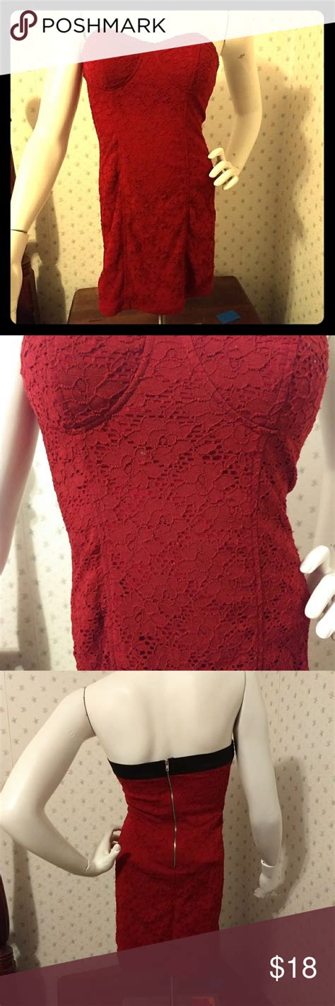 Sexy Af Red Lacey Dress Danger Alert This Sexy Red Dress Should Only