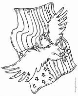 Eagle American Patriotic Coloring Pages Flag Drawings Usa July Bald Symbols Print Printable Printing Help sketch template